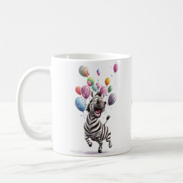 Taza De Café Lets Fiesta, Zebra (Izquierda)