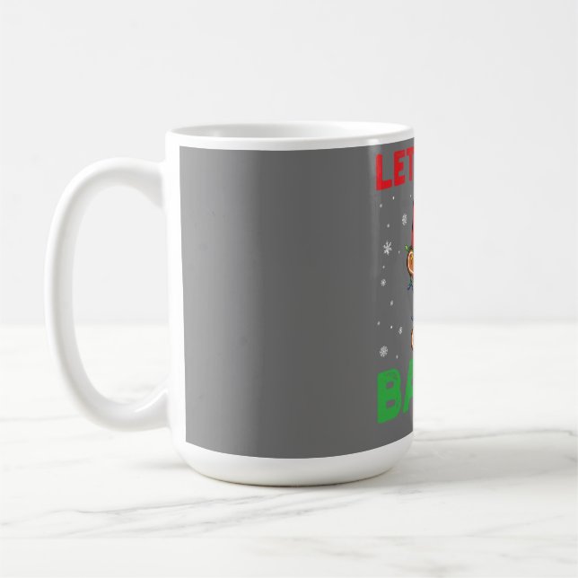 Taza De Café Let's Get Baked Gingerbread Christmas Cookie Bakin (Izquierda)