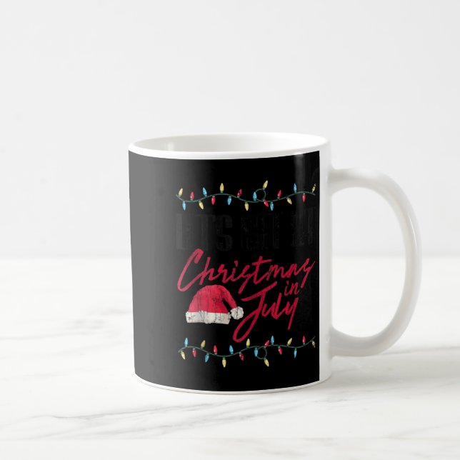 Taza De Café Let's Get Lit Funny Christmas In July Graphic Tank (Derecha)
