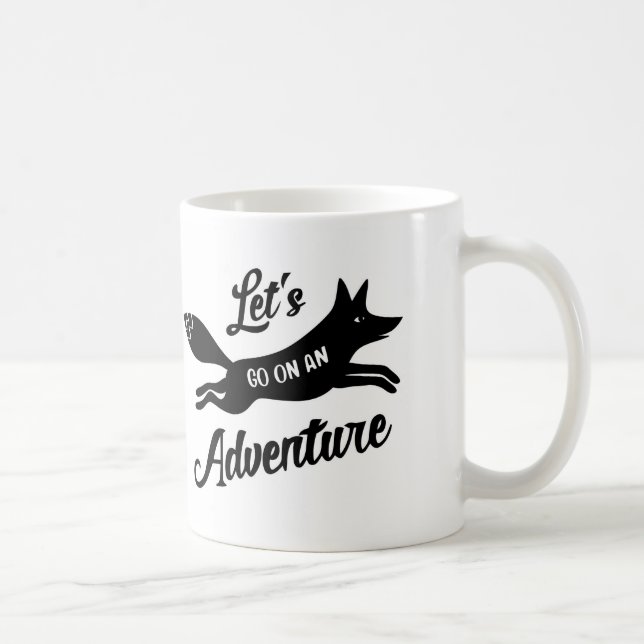 Taza De Café Let's Go On An Adventure White Mug (Derecha)