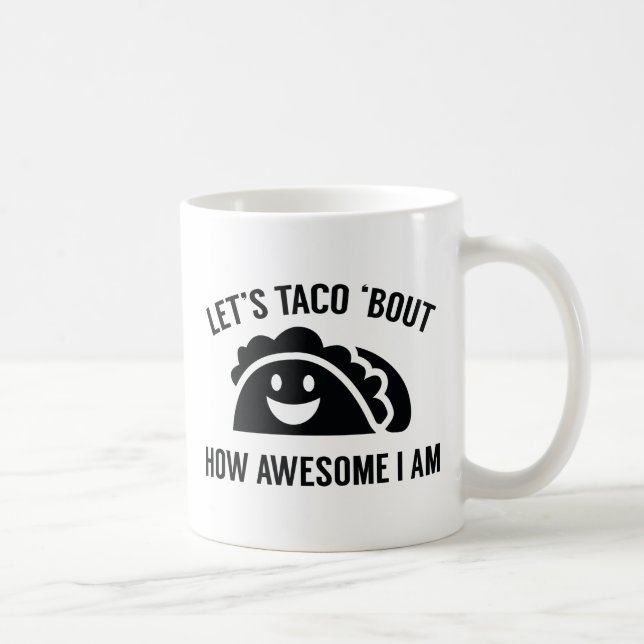 Taza De Café Let's Taco 'Bout (Derecha)