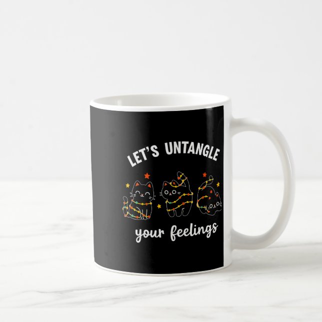 Taza De Café Let's Untangle Your Feelings School Counselor Chri (Derecha)