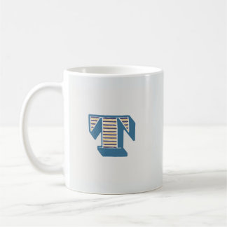 Taza De Café Letter "T" Monogram