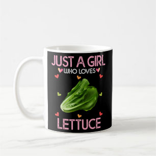 Taza De Café Letuce es sólo un que ama la lechuga