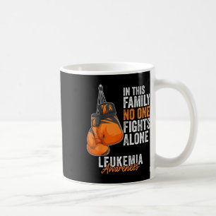 Taza De Café Leucemia Awareness Mono Guantes de boxeo Naranja R