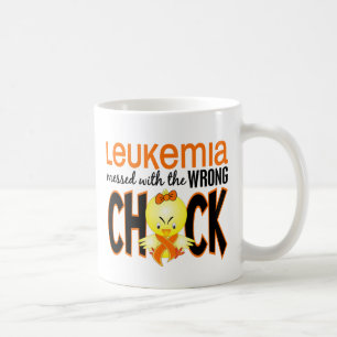 Taza De Café Leucemia ensuciada con el polluelo incorrecto