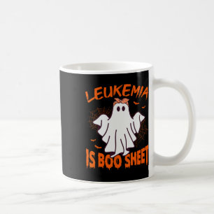 Taza De Café Leucemia Halloween Leucemia Cáncer de sangre