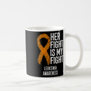 Taza De Café Leucemia Su Lucha Es Mi Conciencia De La Leucemia