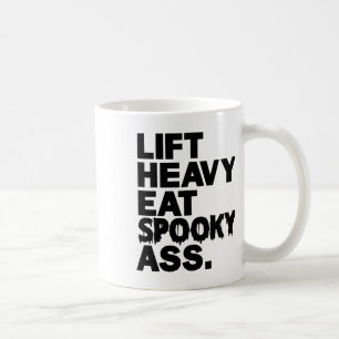 Taza De Café Levanta Pesado Come Espeluznante Divertido Hallowe