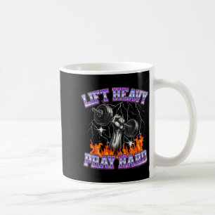 Taza De Café Levanta Pesado Reza Duro Gimnasio Cristiano Entren
