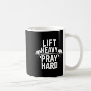 Taza De Café Levanta Pesado Reza Duro Gimnasio Regalo Cristiano