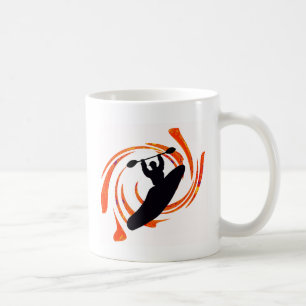 Taza De Café levantamiento de las aguas del kajak