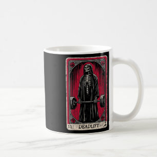 Taza De Café Levantamiento de peso muerto vintage esqueleto Hal