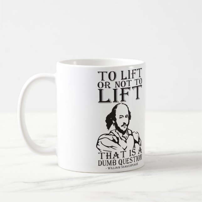 Taza De Café ¿Levantar O No Levantar? - William Shakespeare (Izquierda)