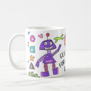 Taza De Café Levantarse para el día de Robot Mug