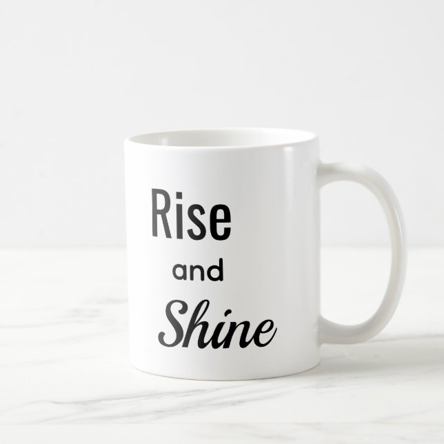 Taza De Café Levántate y Brilla  (Derecha)
