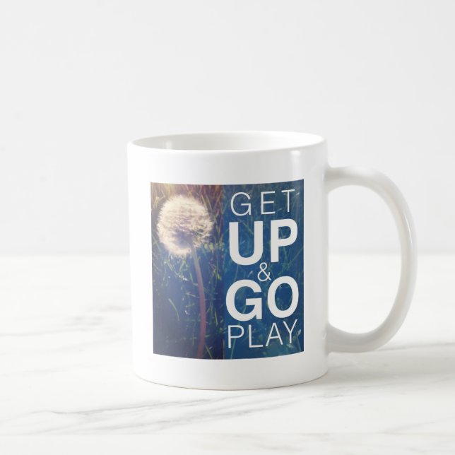 Taza De Café Levántese y vaya juego (Derecha)