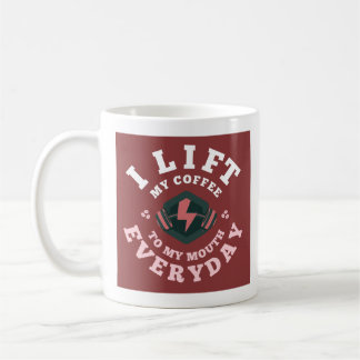 Taza De Café Levanto Todos Los Días (Rosa)