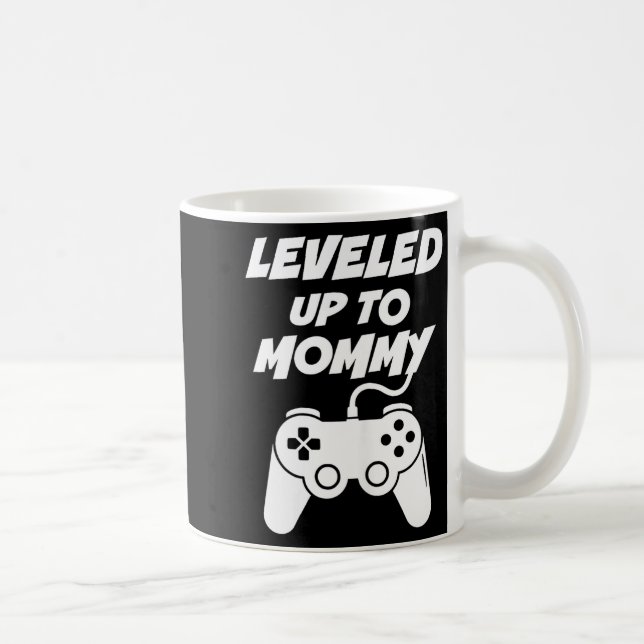 Taza De Café Leveled Up To Mommy  (Derecha)