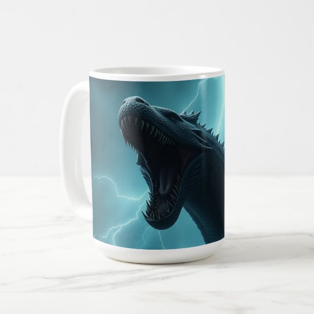 Taza De Café „Leviathan – Wächter der Tiefsee“   (Anverso izquierdo)