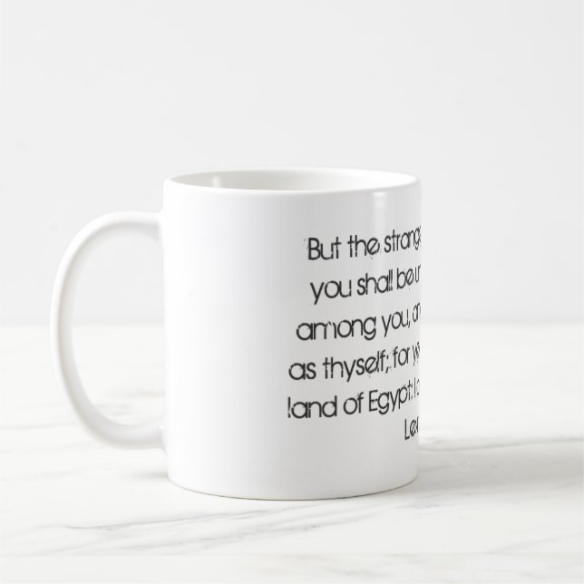 Taza De Café Levítico 19:34 (Izquierda)