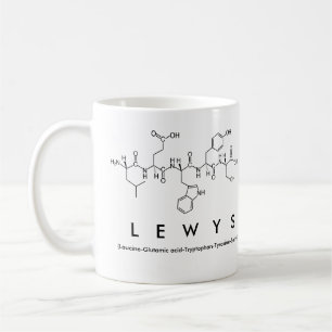 Taza De Café Lewys peptide nombre mug