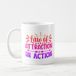 Taza De Café Ley de atracción de café Personalizado rosa