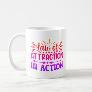 Taza De Café Ley de atracción de café Personalizado rosa