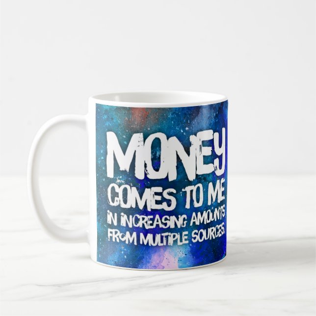 Taza De Café Ley de Atracción de la Manifestación de Dinero Cit (Izquierda)