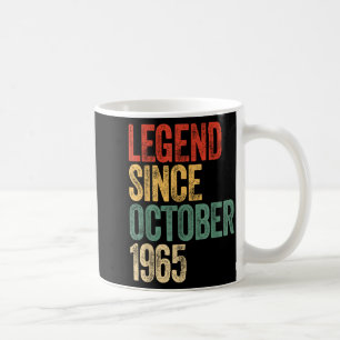 Taza De Café Leyenda 1965 Cumpleaños 60 Para Hombres Mujeres 60