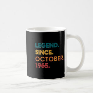 Taza De Café Leyenda 1965 Cumpleaños 60 Para Hombres Mujeres 60