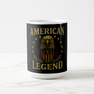 Taza De Café Leyenda Americana – Orgullo del Patrimonio de EE. 