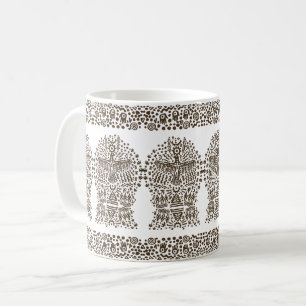 Taza De Café Leyenda Antigua: Pájaro Gigante y Tiendas Tribales