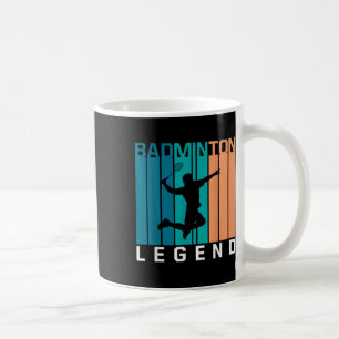 Taza De Café Leyenda Badminton Player Shuttle Sports S