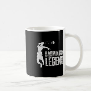Taza De Café Leyenda Badminton _ Transbordador Racket
