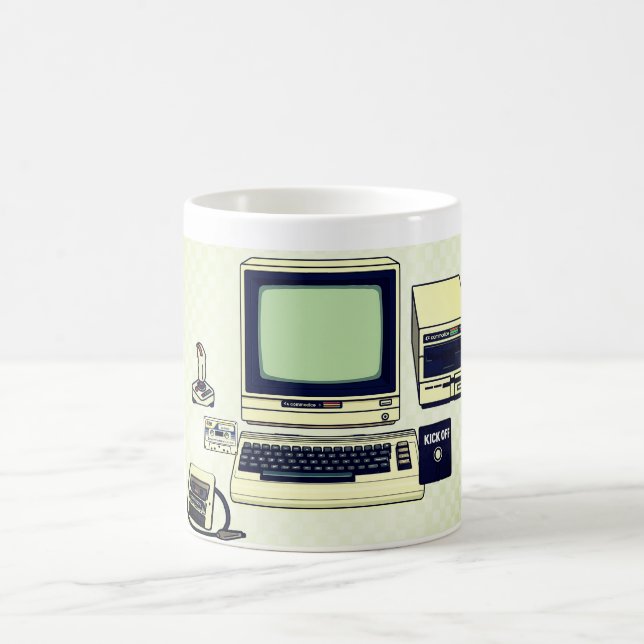 Taza De Café Leyenda Commodore 64 Computadora Retro (Centro)
