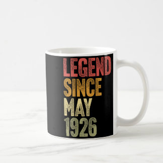 Taza De Café Leyenda de 100 años desde mayo de 1926 Retro 100º