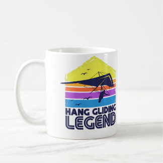Taza De Café Leyenda de Ala Delta Estilo Tropical Atardecer Ret