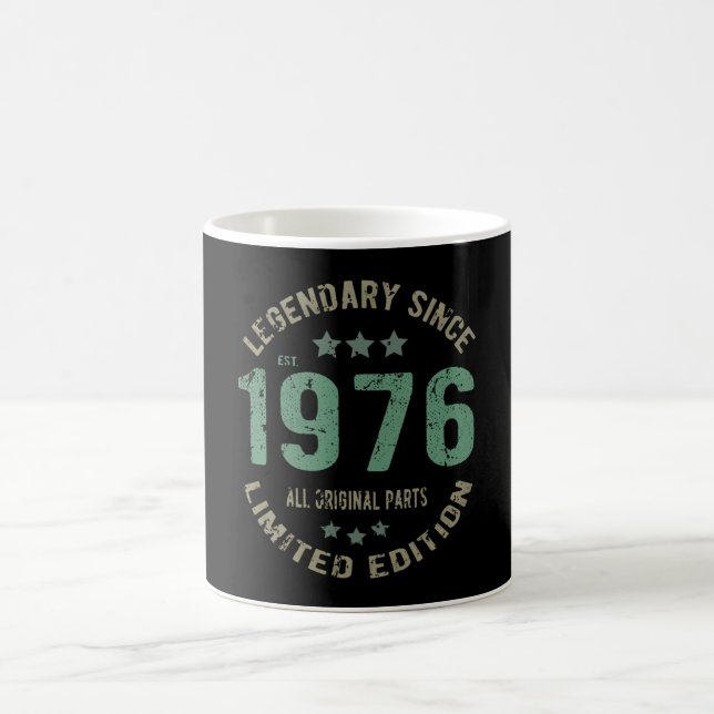Taza De Café Leyenda de cumpleaños de 45 años (Centro)