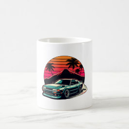 Taza De Café Leyenda de deriva de la Carreras del coche retro j