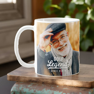Taza De Café Leyenda de golf desde su nacimiento Graciosa cosec
