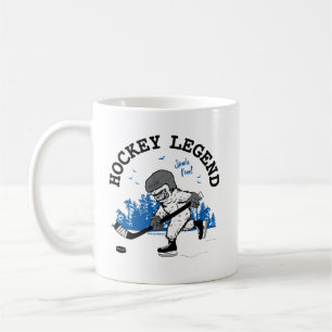 Taza De Café Leyenda de hockey Sasquatch Bigfoot