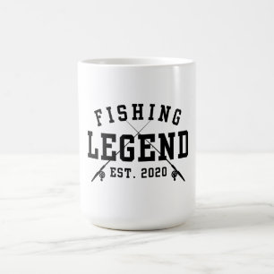 Taza De Café Leyenda de la pesca establecida en 2020