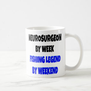 Taza De Café Leyenda de la Pesca Neurocirujano