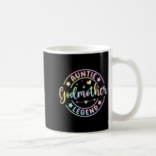 Taza De Café Leyenda de madrina tía retro diosa del día de la m