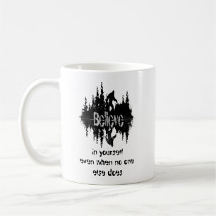 Taza De Café Leyenda de presupuesto inspirador Sasquatch, pie g