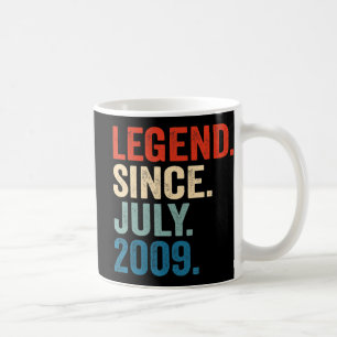 Taza De Café Leyenda de regalos de 13 años desde julio de 2009