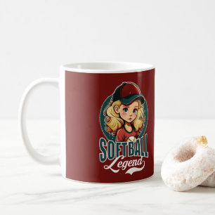 Taza De Café Leyenda de Softball