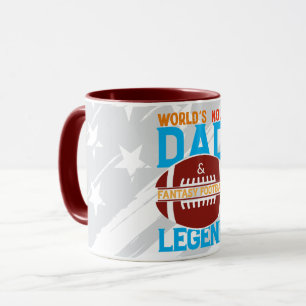 Taza de café Leyenda del Fútbol Fantasía del #1 Pa