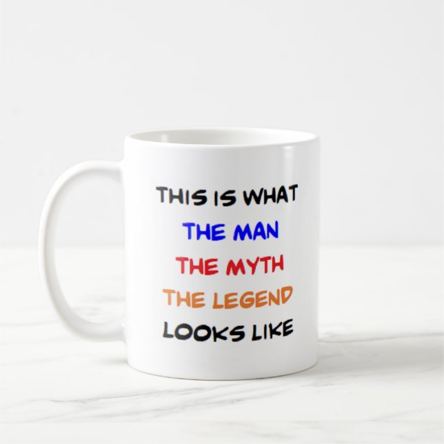 Taza De Café leyenda del mito del hombre (Izquierda)